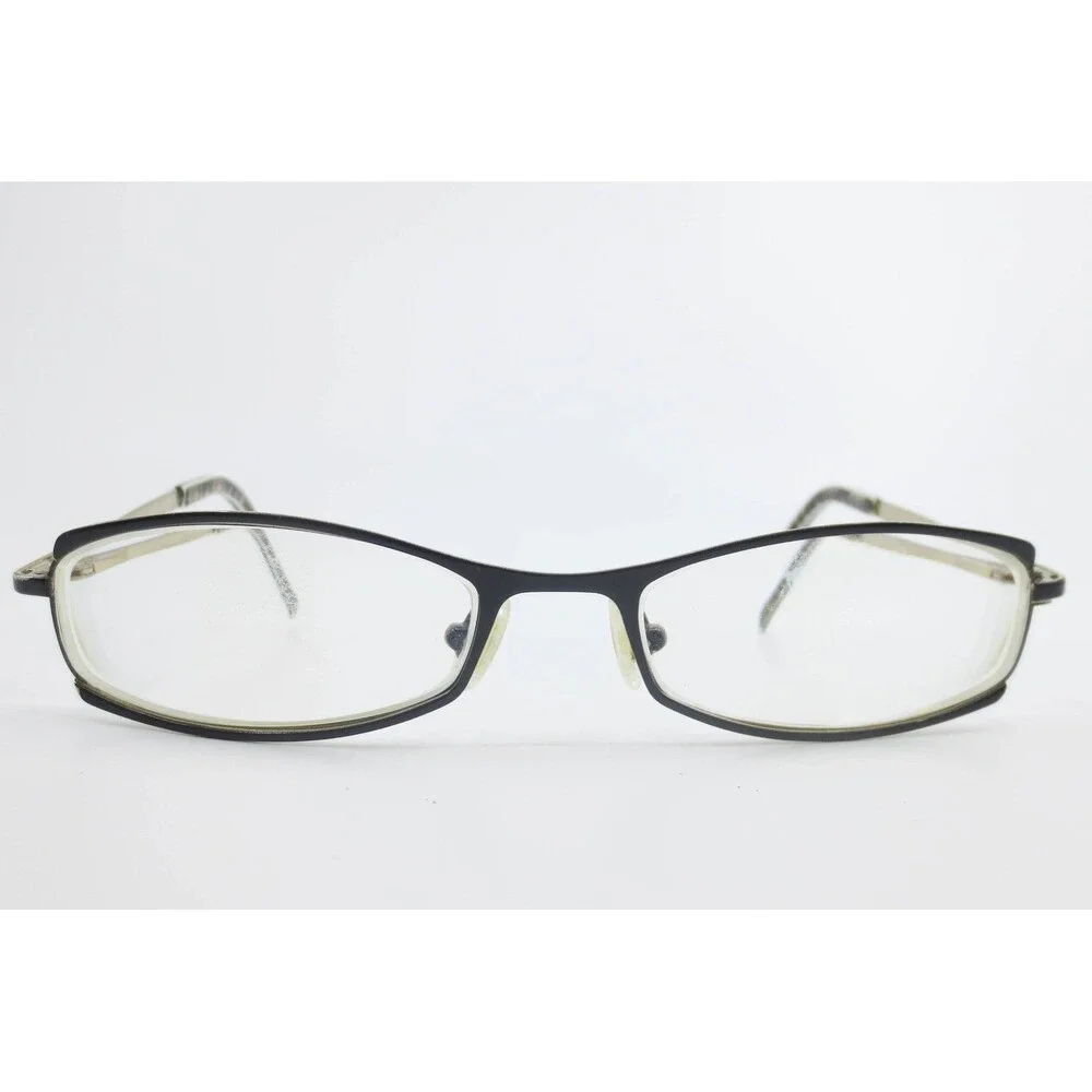 Kate Spade Sid 0DW7 Black Gold Rectangular Eyeglasses Frames Italy 135mm